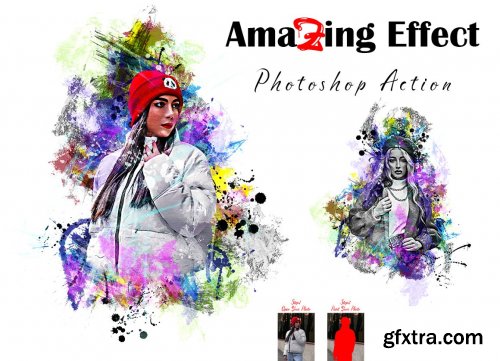 CreativeMarket - Amazing Effect Photoshop Action 7157748