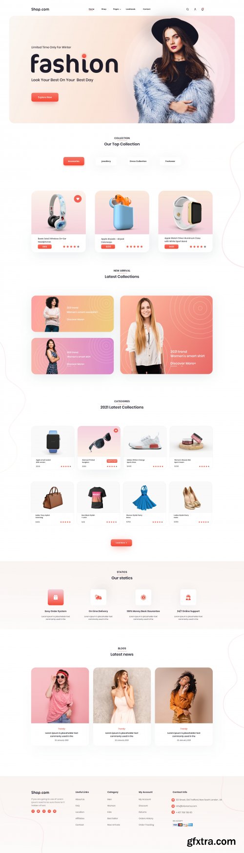 Shop - Ecommerce Landing Page Design