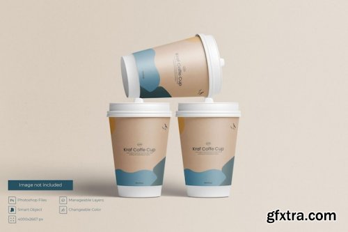 Paper cups mockup