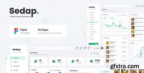 Sedap - Modern Restaurant Admin Dashboard Figma
