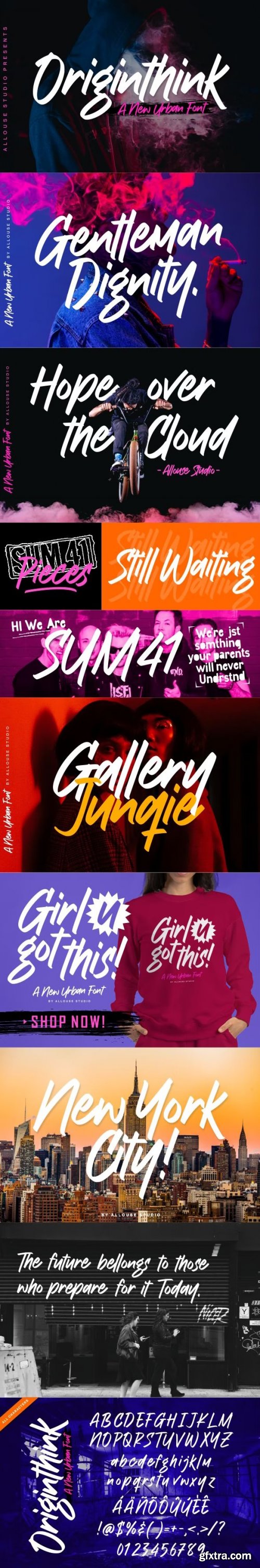  Originthink - An Urban Style Font 