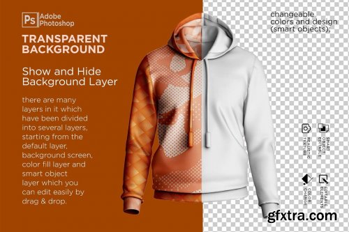 CreativeMarket - Hoodie Jumper Mockup 7158022