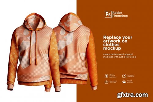 CreativeMarket - Hoodie Jumper Mockup 7158022