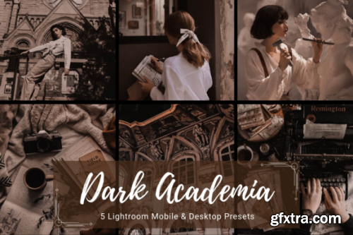 Dark Academia Fashion Lightroom Presets