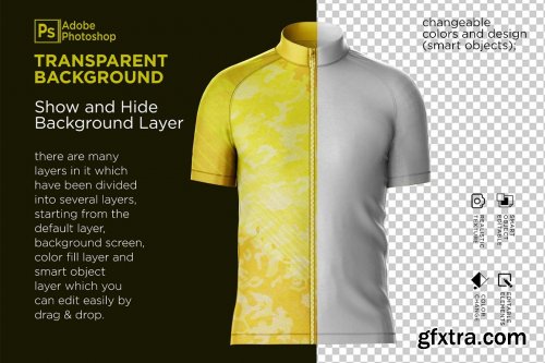 CreativeMarket - Bicycle Zipper Jacket Mockup 7159188