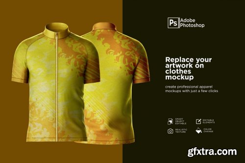 CreativeMarket - Bicycle Zipper Jacket Mockup 7159188