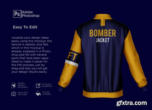 Bomber jacket mockup