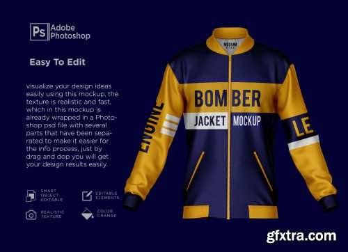 Bomber jacket mockup