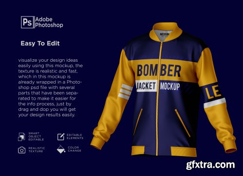 Bomber jacket mockup