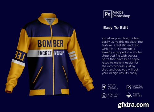 Bomber jacket mockup