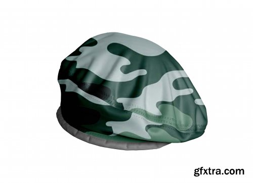 Beanie hat and Beret hat mockup