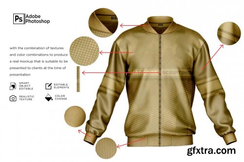 CreativeMarket - Bomber Jacket Mockup 7152584