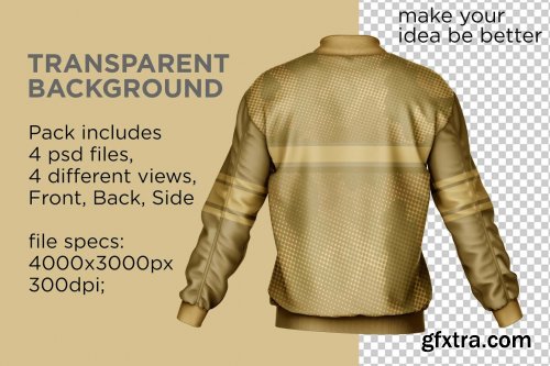 CreativeMarket - Bomber Jacket Mockup 7152584