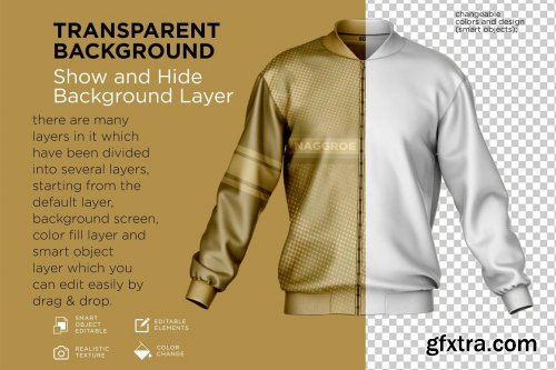 CreativeMarket - Bomber Jacket Mockup 7152584