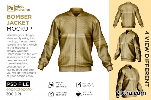 CreativeMarket - Bomber Jacket Mockup 7152584