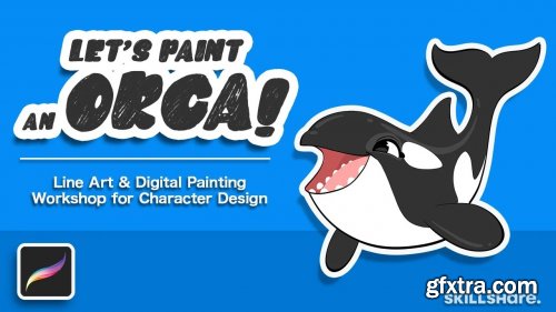  Let's Paint an ORCA! Line Art & Digital Painting Workshop