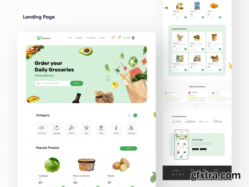 E Grocery App UI Kit