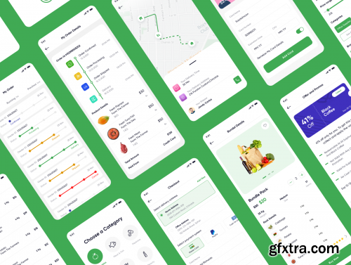 E Grocery App UI Kit