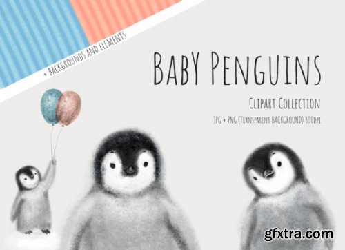 Baby Penguins Clip Art