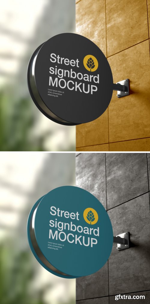 Signboard Wall Mockup 465850105