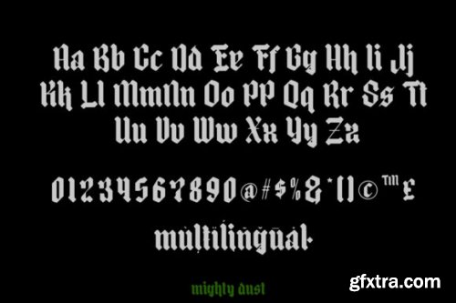  The Mighty Dust - Blackletter Font