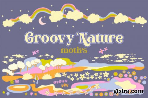 CreativeMarket - Groovy Nature Collection 7156824