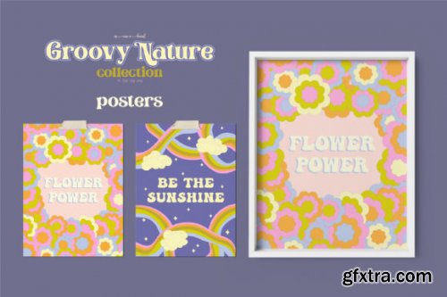 CreativeMarket - Groovy Nature Collection 7156824