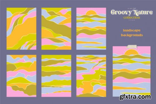 CreativeMarket - Groovy Nature Collection 7156824