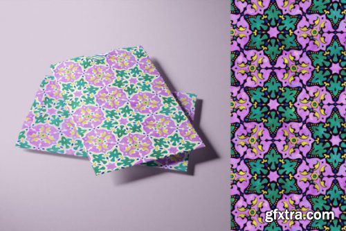 CreativeMarket - Neo Arabesque : Patterns and Borders 7049788