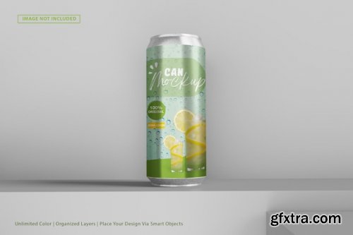 Aluminium can mockup