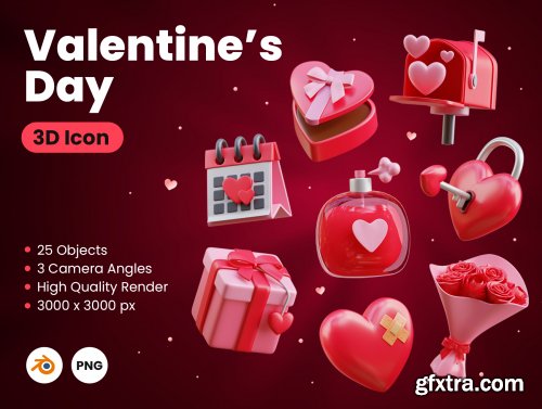 Valentine's Day 3D Icon