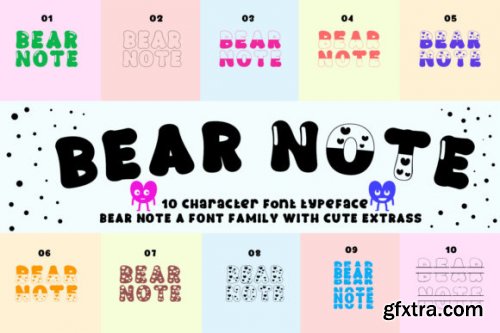  Bear Note Font