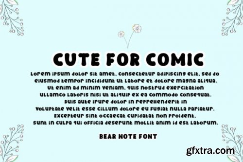  Bear Note Font