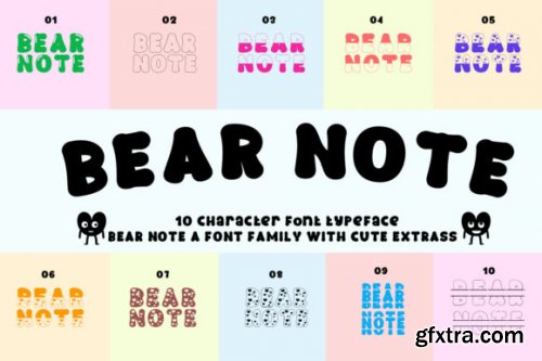  Bear Note Font