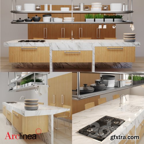 Arclinea Lignum et lapis Kitchen