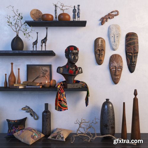 Africa decorative set