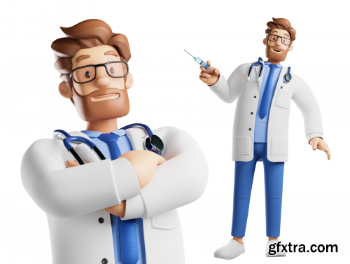 3D Character Doctor Installment Figma/Blender UI KIT