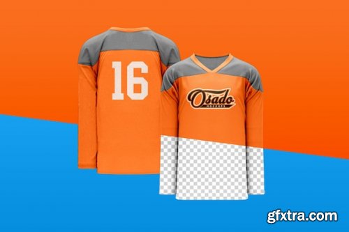 Hockey jersey mockup