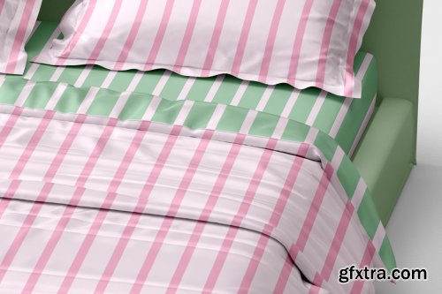 CreativeMarket - Bed Linens Mockup - 6 Views 7164021