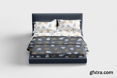 CreativeMarket - Bed Linens Mockup - 6 Views 7164021