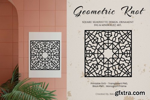 CreativeMarket - Geometric Knot Monogram SVG Pack 2 6908869