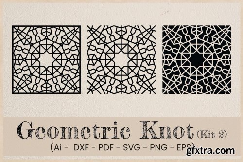 CreativeMarket - Geometric Knot Monogram SVG Pack 2 6908869