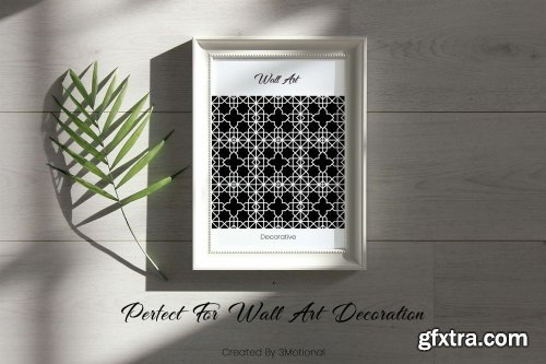 CreativeMarket - Geometric Knot Monogram SVG Wall Art 6933210