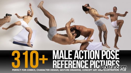 ArtStation - Grafit Studio - 310+ Male Action Pose Reference Pictures (PT.II)