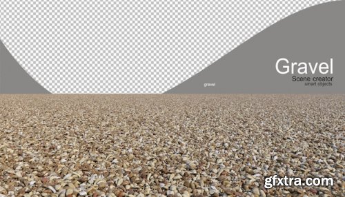 Lots of gravel in various shapes PSD