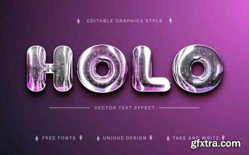 CreativeMarket - Holo - Editable Text Effect 7165144