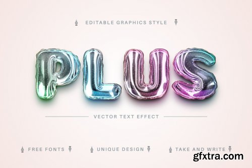 CreativeMarket - Bubble Holo - Editable Text Effect 7165344