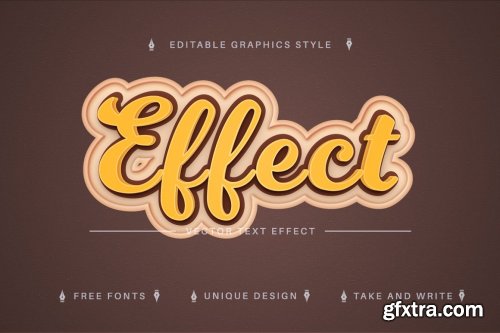 CreativeMarket - Banana - Editable Text Effect, Font 7164924