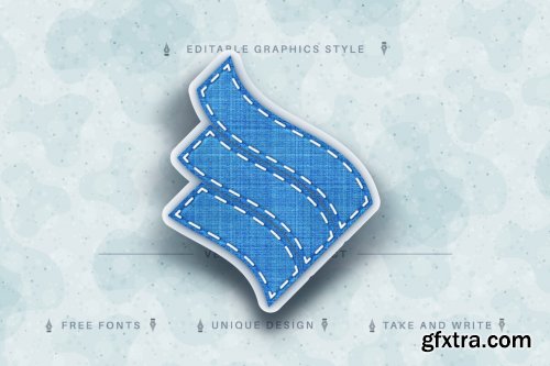  CreativeMarket - Jeans Textile - Editable Text Effect 7164099