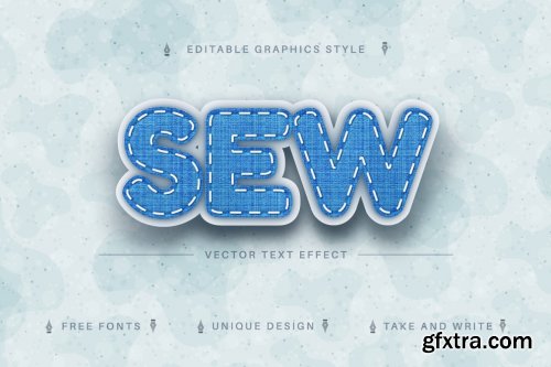  CreativeMarket - Jeans Textile - Editable Text Effect 7164099